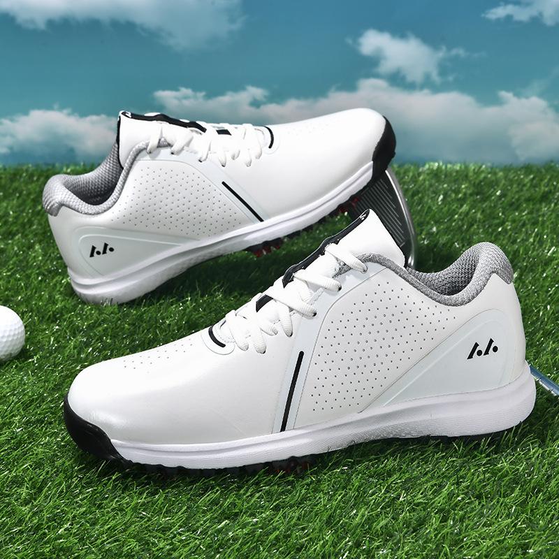 New professional golf shoes men's large size microfiber leather surface breathable non-slip outdoor casual sports shoes