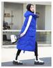 Damen Herbst Winter Kapuzen Ärmelloser Langer Weste Mantel Oberbekleidung Daunenjacke Baumwolle Gepolsterte Parkas Weste