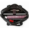 Men's Business Briefcase Fit 15" PC Genuine Leather Handbag Real Leather Male Laptop Handbag A4 Office Man Crossbody Bag