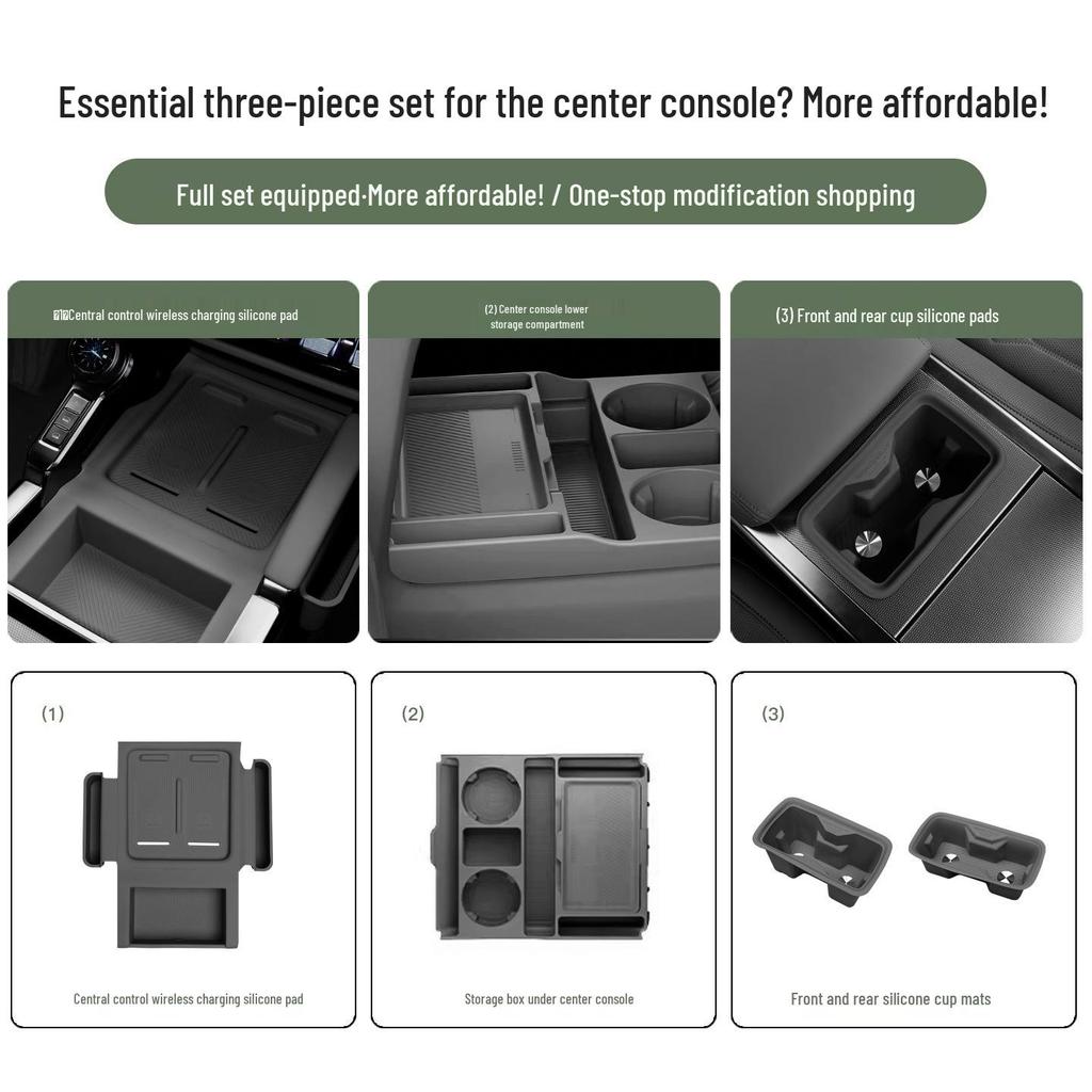 Dongfeng Mengshi M817 Wireless Charging Silicone Pad Cup Holder