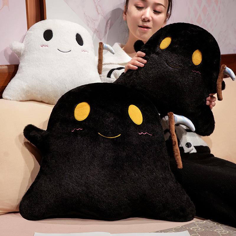 Cartoon Soft Ghost Pillow Plush Toy Doll Ghost Doll Home Pillow Ragdoll Halloween Gift