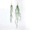 Artificial Succulent Plants for Wall and Home Decor - Hanging Basket with String of Pearls and Tears