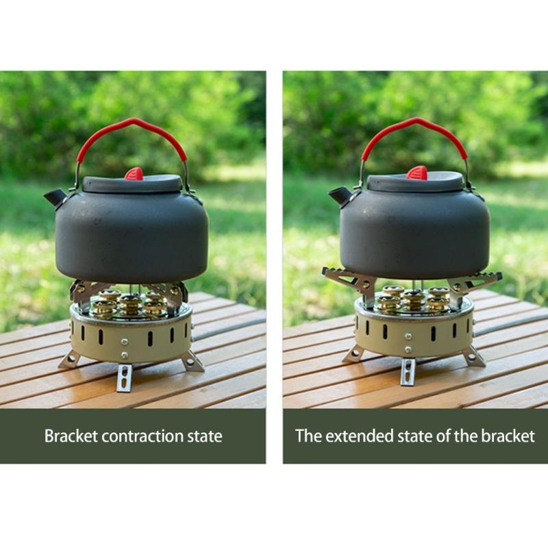 Compacts Durability Camp Stove Survival Furnaces Windproofed Hiking Field Stove for Fishing Picnics