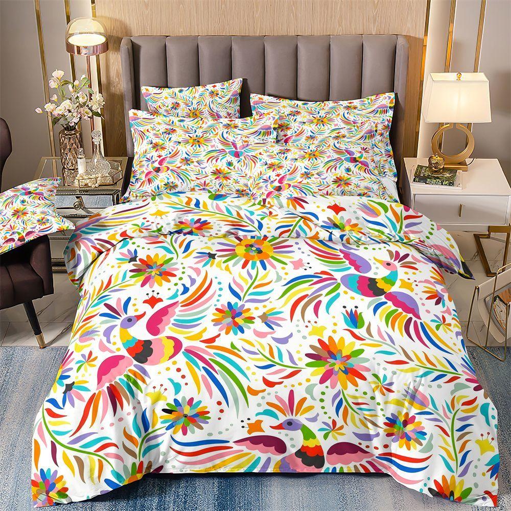 Set da letto a tre pezzi con stampa digitale 3D copripiumino federa biancheria da letto quattro stagioni universale singolo doppio copripiumino