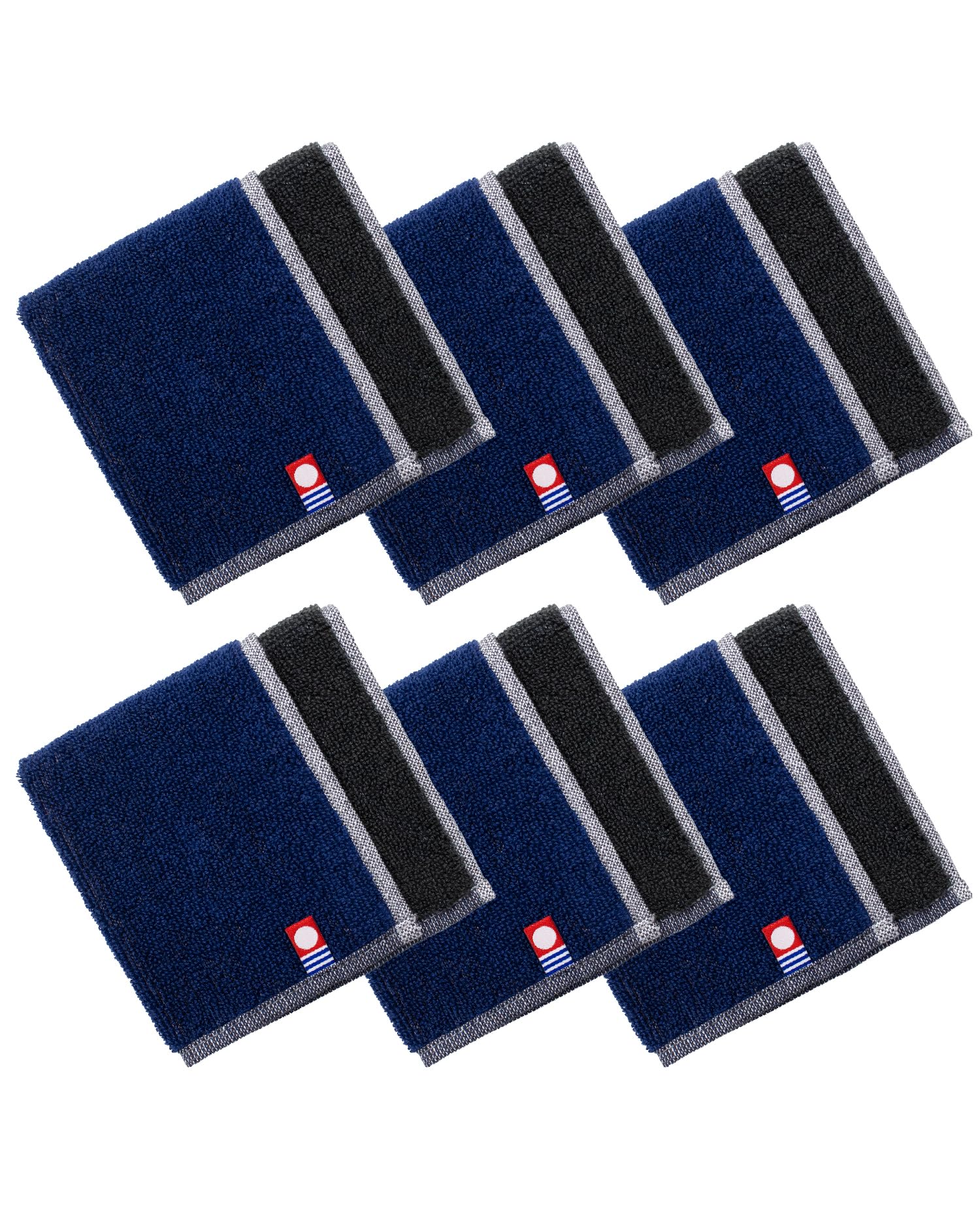 [aso] Imabari Towel 100% Cotton Hand Towel Reversible Compact Made in Japan Men s Absorbent Durable Business Handkerchief BIZ Handkerchief 20x20cm Ind