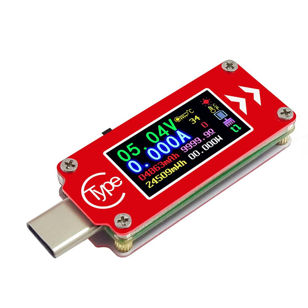 TC66/TC66C TC64 Type-C PD Trigger USB-C Voltmeter Ammeter Voltage 2 Way Current Meter Multimeter PD Charger Battery USB Tester