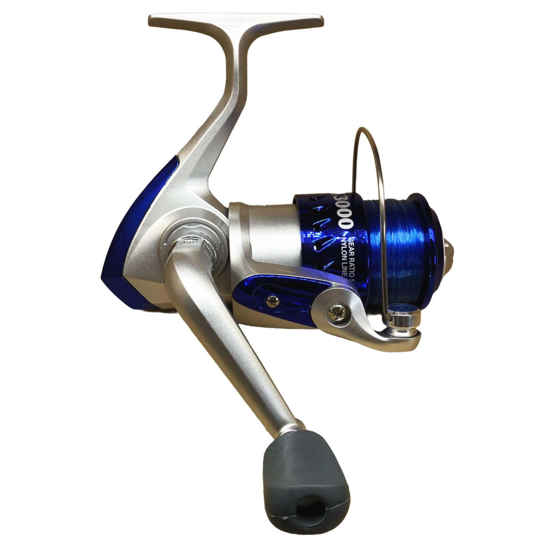 

Riseway Basic Spin 3000 Spinning Reel with 4 Line - 110m Included, Blue