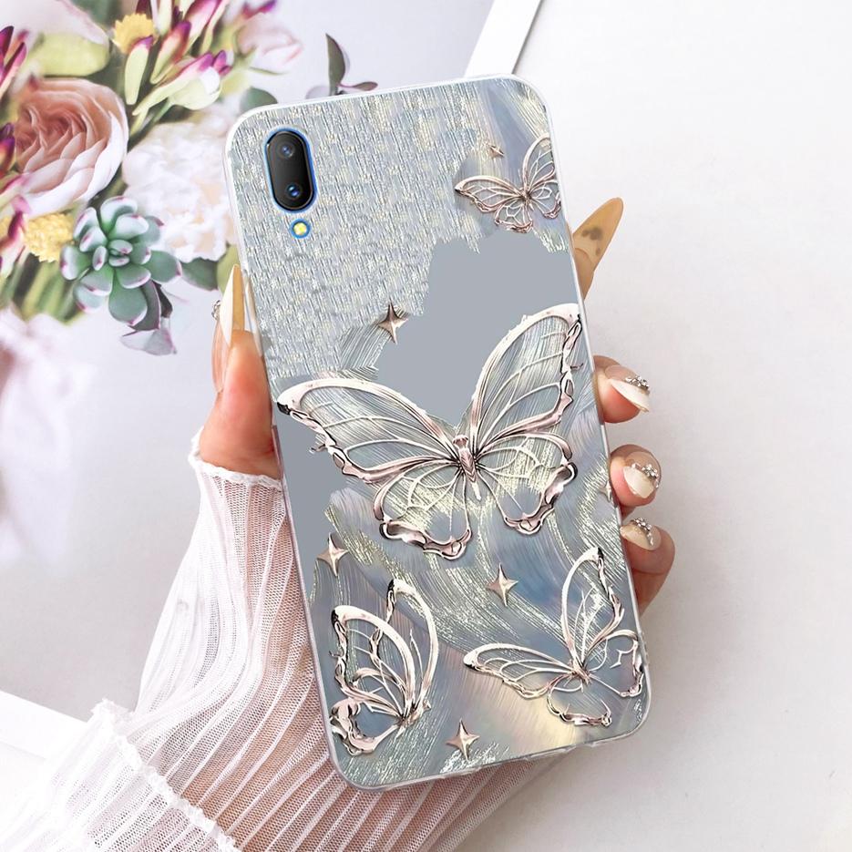 For Vivo V11 \ Vivo V11i Case 1806 1804 1814 New Flowers Butterfly Painted Cover Soft Silicone Case For Vivo V11 Pro V11i Fundas