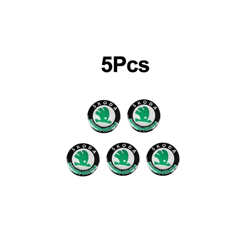 

Автомобильная наклейка 14 мм Наклейка на брелок автомобиля Алюминиевый значок Наклейка для Skoda Octavia Kodiaq Fabia Superb Rapid Kamiq Karoq Derivati Y