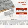 PATIKIL Gray Fringe Trim, 11 Yards X 55mm, Fringe Trim Curtain Tassel Fabric Trim for Sewn Curtains, Sofas, Clothing, DIY Decoration