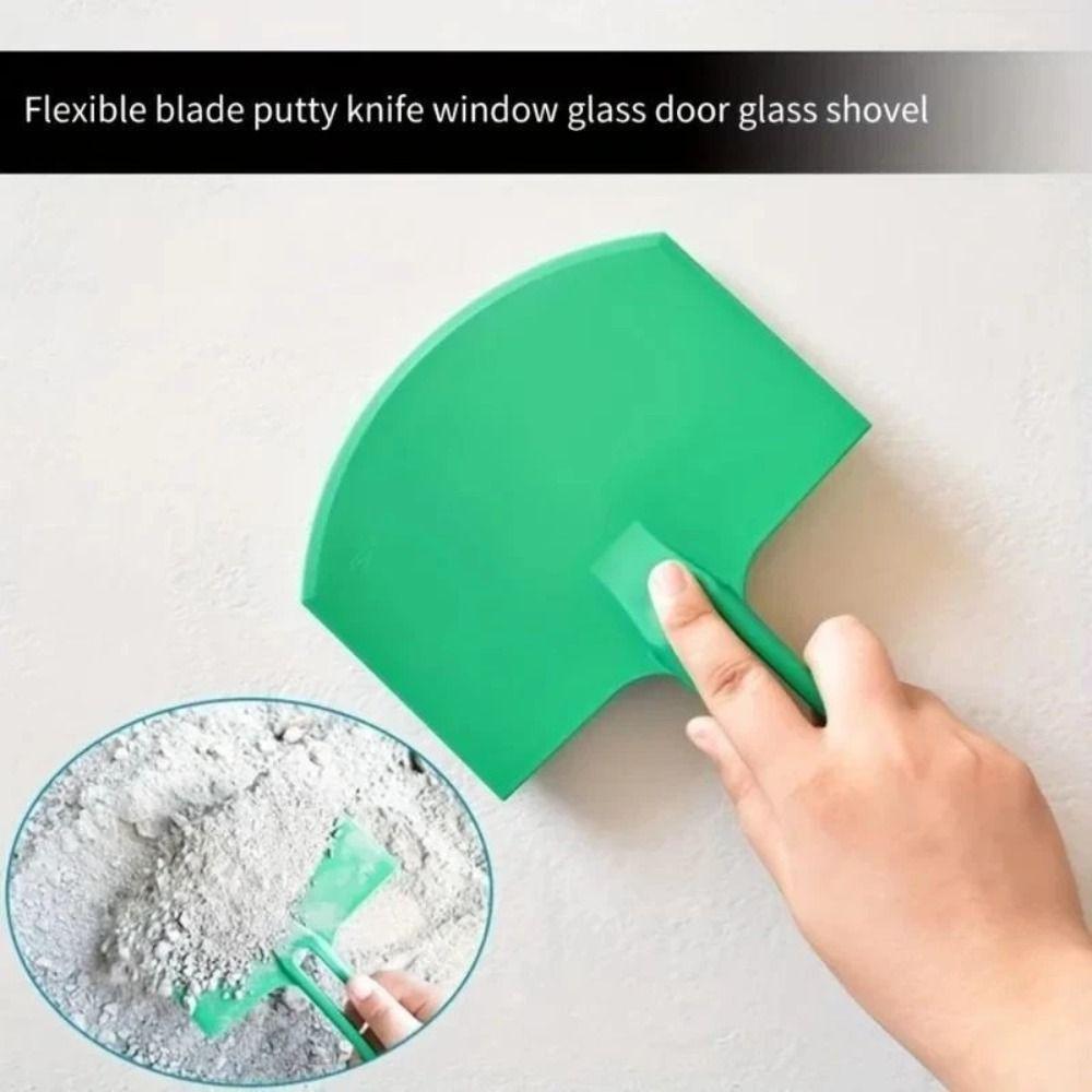Arc Shovel Mud Pan Curved Bucket Scoop Plaster Loading Tool Ceiling Porcelain Tiles
