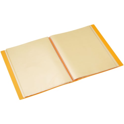 Nakabayashi A4 Clear Book Clear File 40 Pockets Yellow CB1033Y-N