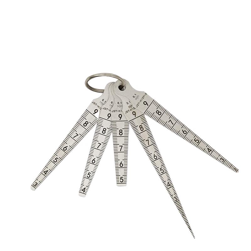 GOODSUPERJST High-Precision Matte Stainless Steel Feeler Gauge Set 1-9mm (5-Piece)