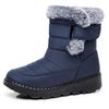 Women's Winter Snow Boots - Fleece Lined, Warm, Waterproof, Non-Slip, Comfortable Mid-Calf Thickness.