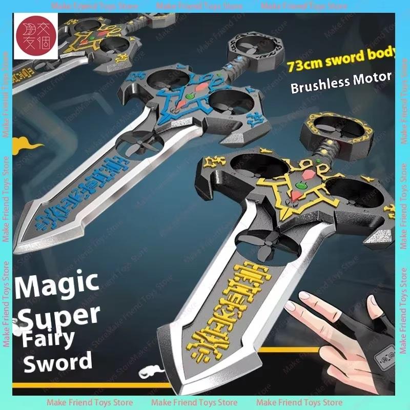 70cm Fernbedienung Fliegendes Schwert Drohne, RC Segelflugzeug für Erwachsene, 3-stufige Stunt-Handfernbedienung, Sturzfestes Material, 360° Stunt-Flip