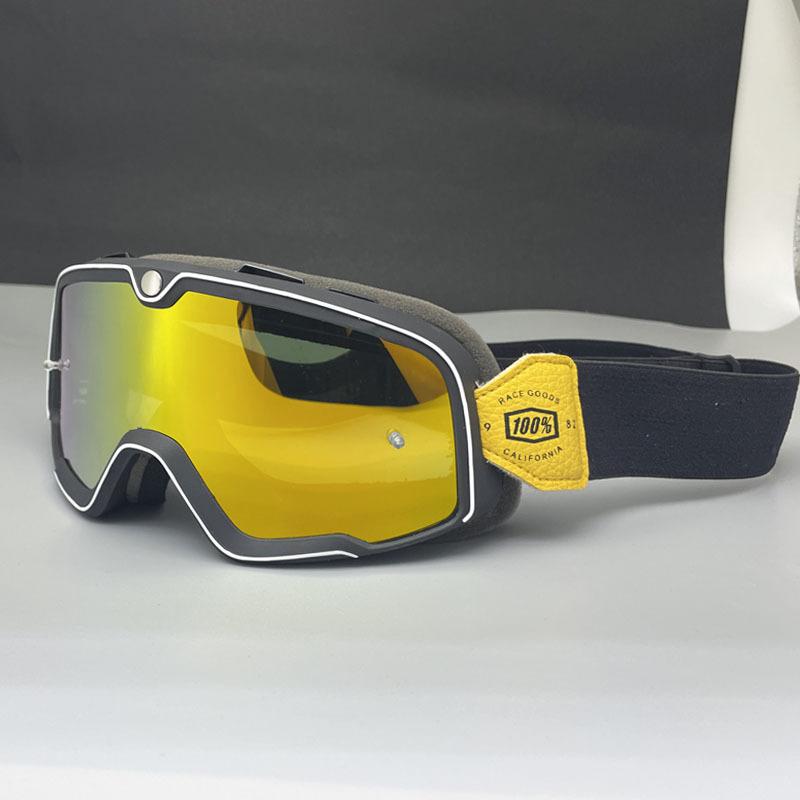 Brille Motorradbrille Vintage Lokomotive Harley Helmbrille Outdoor Sport Windschutz