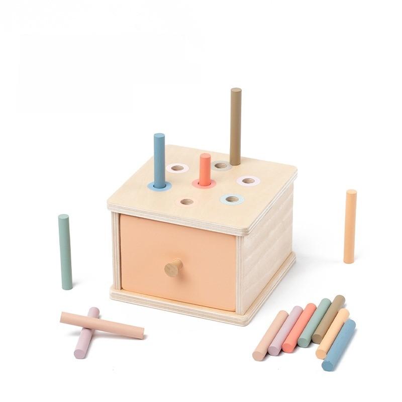 Montessori Wooden Color Shape Sorting Box For Early Childhood Development