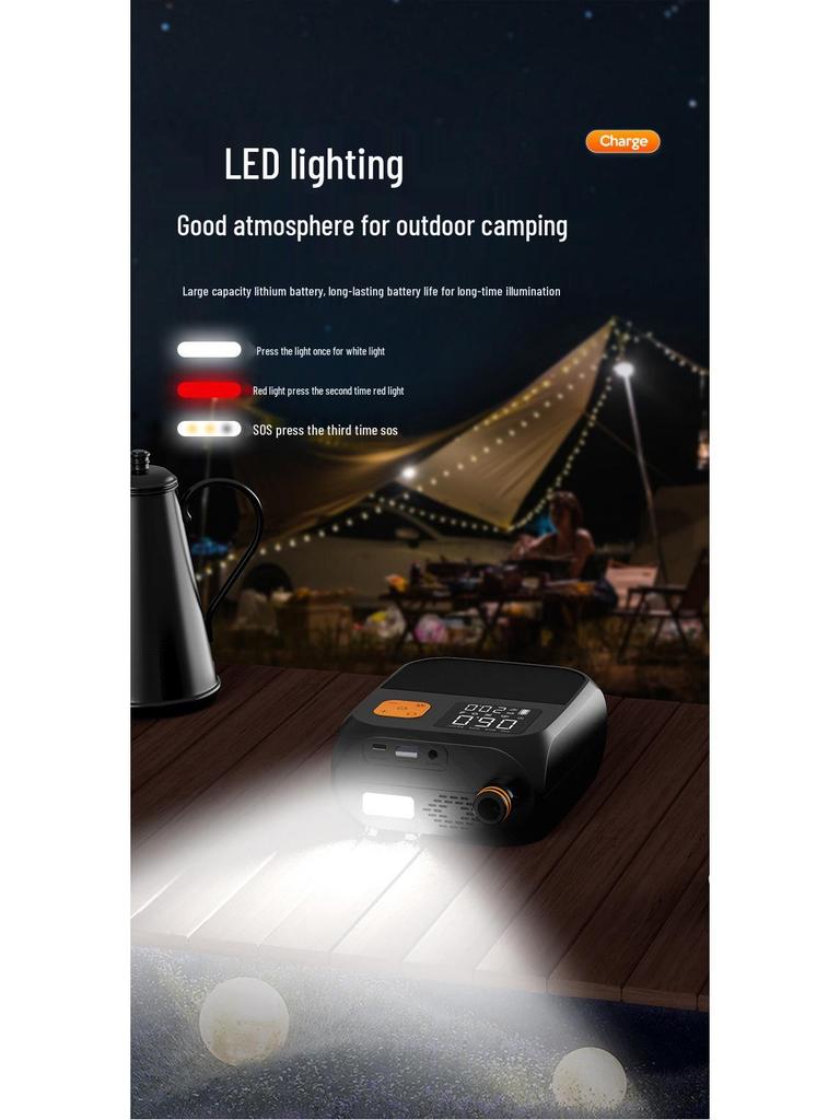 Portable Wireless Air Pump for EVs, Outdoor Tents, SUP Boards & Kayaks