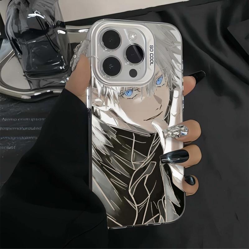 New Anime Wujo Wu iPhone17promax Mobile Phone Case 16 Frosted Electroplating 15 Color Silver IMD Protective Case