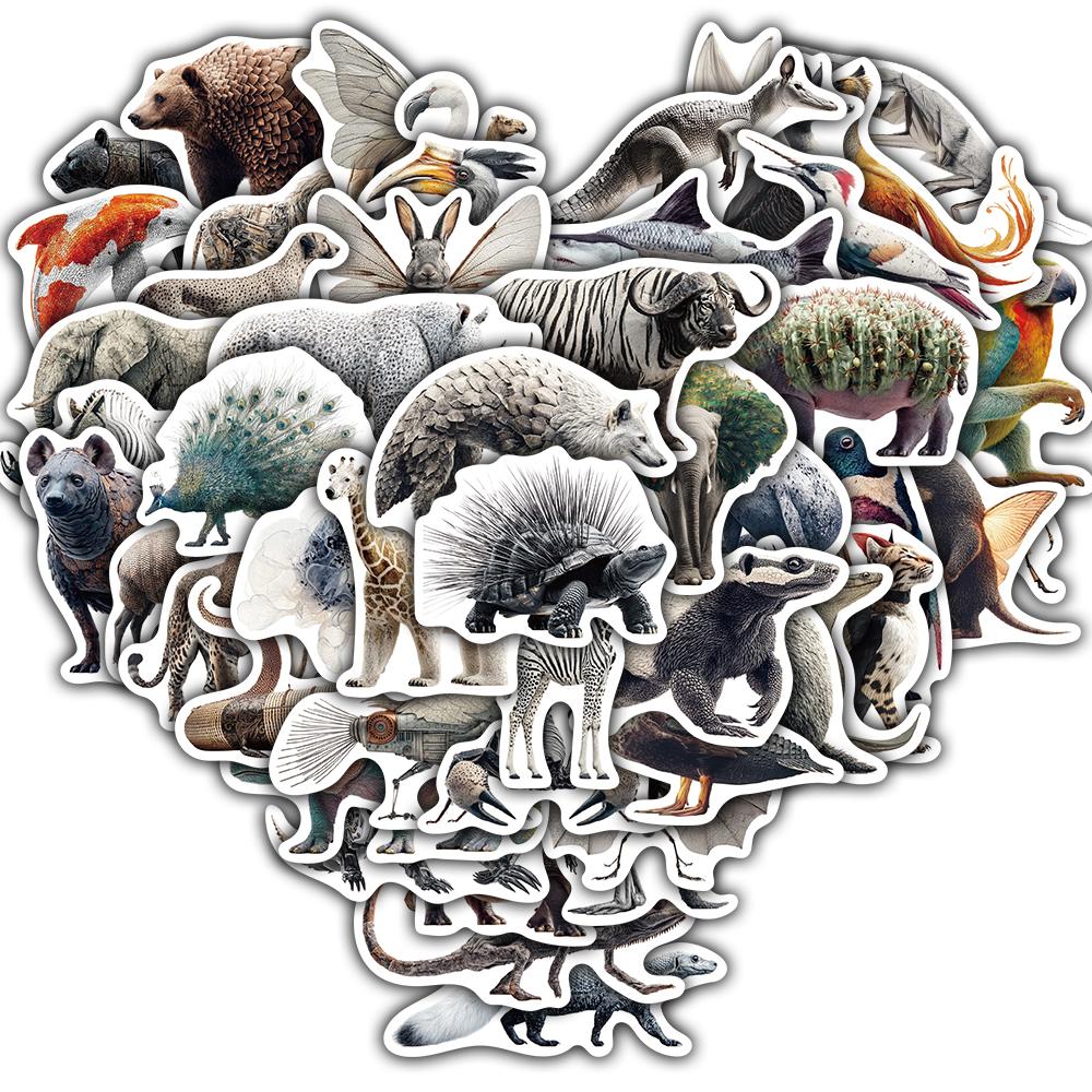 

50PCS Zebra Phantom Stickers Graffiti Motorcycle Cartoon Skateboard Waterproof Laptop Luggage Car Cool Community Dormitory