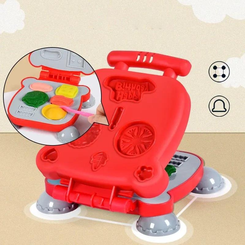 Play Dough Tools Slime Plasticine 3 in 1 Color Clay Cake Ice Cream Maker Noodle Machine DIY Mold Kit Kids Montessori Education