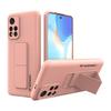 Xiaomi Poco M4 Pro 5G Kickstand Case Silicone Case Pink
