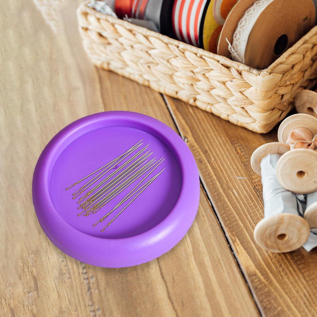 Suction Pin Cushion Durable Universal Paperclips Fittings for DIY Home Violet