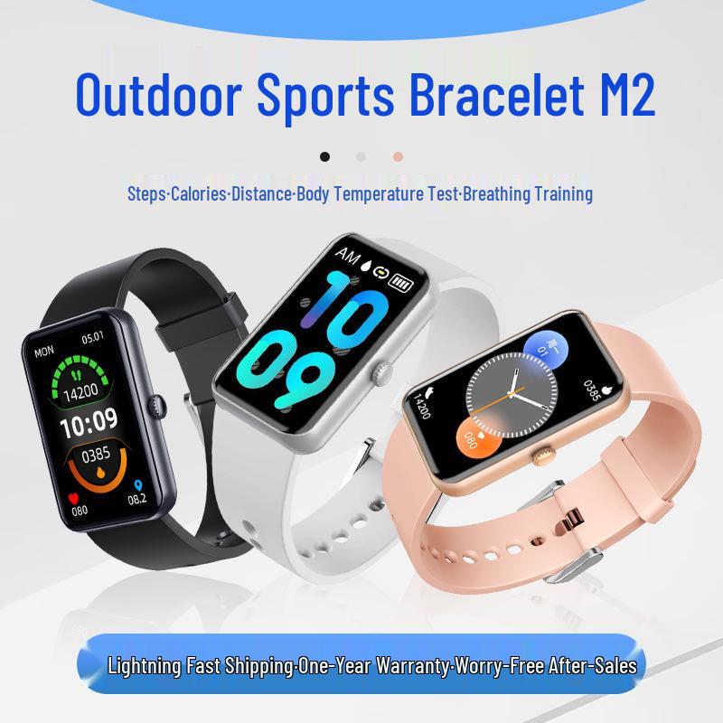 M2 Long Battery Waterproof Sports Smartwatch with NFC & Bluetooth for Health Monitoring