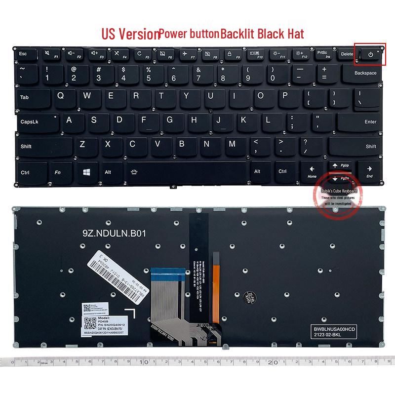 Lenovo Keyboard for 720S-14IKB, V720-14ISE, 700-13, and Wei 6-14IKB Models
