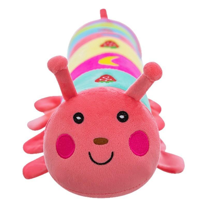 Colorful Caterpillar Plush Toy For Girls Kids Sleep Aid Soft Stuffed Animal Gift