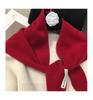 Premium Australian Wool and Cashmere Solid Color Women's Triangle Shawl-Scarf