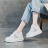 Leather Little White Shoes Women's 2025 Spring and Summer New Mesh Breathable Sports and Leisure Shoes Thick Sole Inner Height Increase 8CM Women's S
