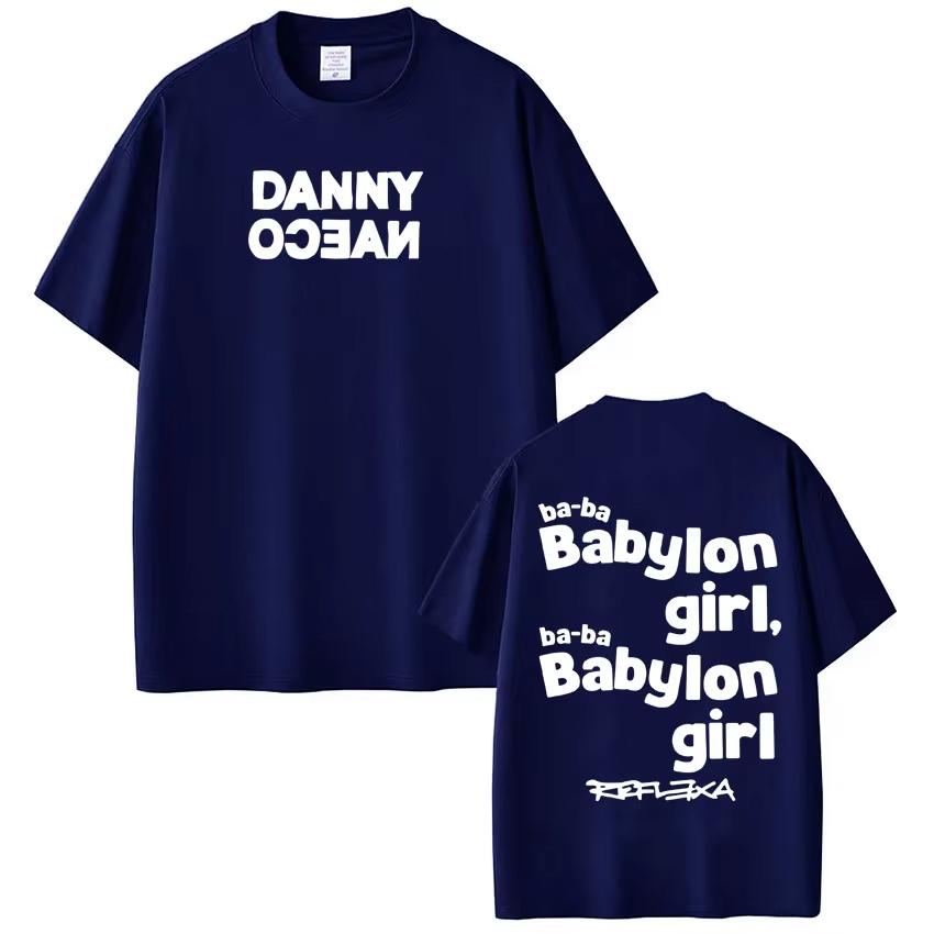 Rapper Danny Ocean Tour 2026 Graphic T Shirt Mens Hip Hop Fashion Tshirt pure Cotton Short Sleeve Casual Comfort Streetwear