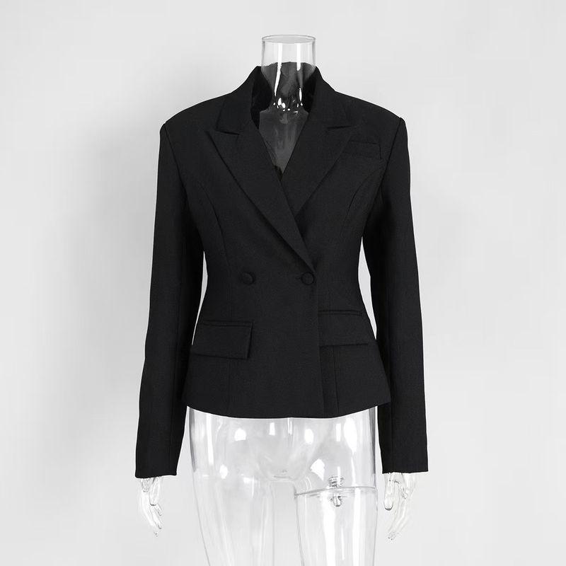 

Европейские и американские новые блейзеры облегающего кроя, темпераментное пальто, короткий маленький пиджак Black S