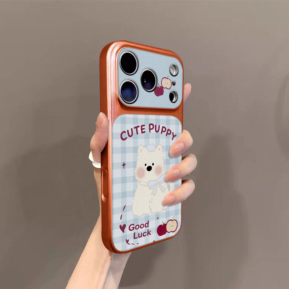 

Blue Lattice Anti-Drop Phone Case for Apple 14Pro to 17Pro Max iPhone 17 Air