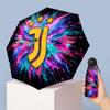 Juventus FC Pattern Printed Mini 5 Folds 8 Ribs Compact Umbrella Windproof Waterproof Lightweight Portable Folding