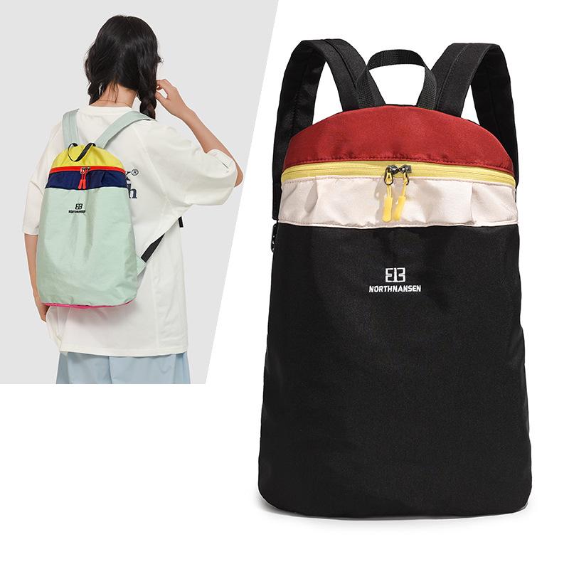 Plecak z tkaniny Oxford w bloki kolorów: Codzienny plecak podróżny i szkolny na zewnątrz