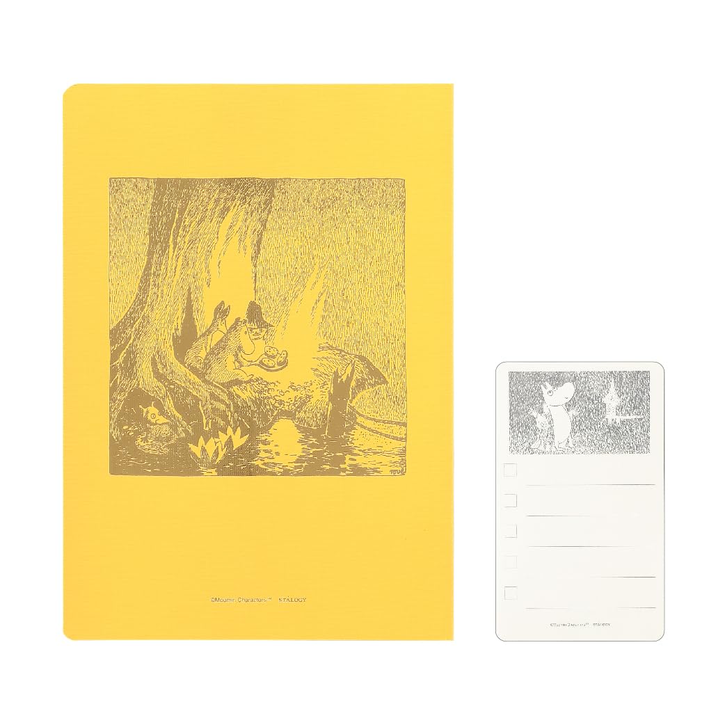 

Nitoms STALOGY 365 Days Sticker X1463 Блокнот, B6, Клетка, Муми-тролль, Желтый, Набор для дел,