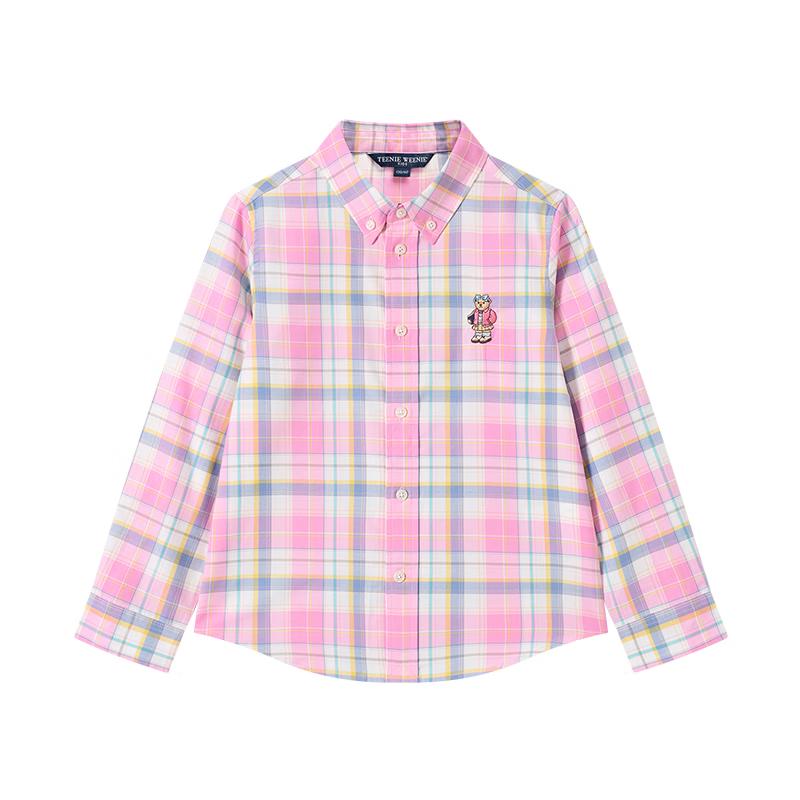 Teenie Weenie Kids Classic Academy Style Plaid Cotton Shirt 160
