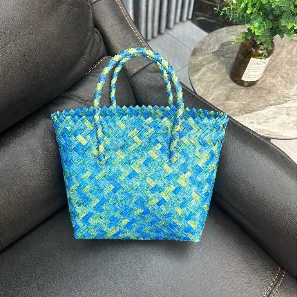 Material Women'S Woven Bag Handbag Gift Basket Holiday Gift Basket Tote Bag