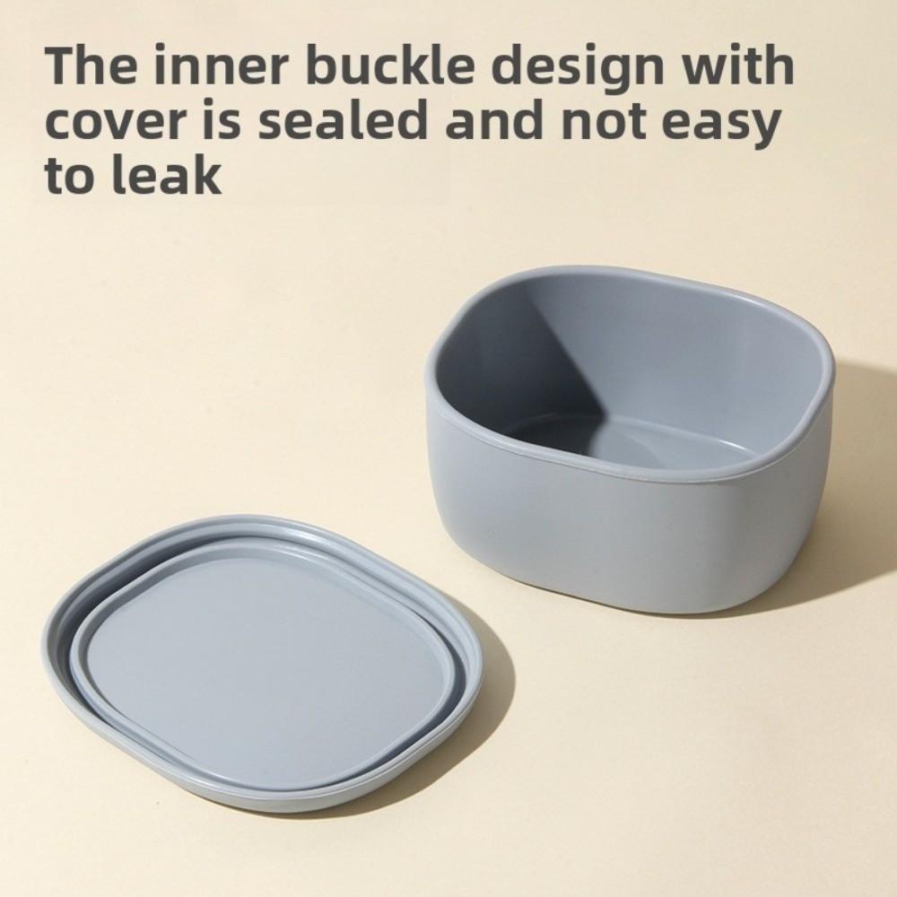 New Food Grade Silicone Lunch Box with Lid 200/300/600ML Microwave Oven Lunch Box Leak Proof Heat Resistant Storage Box Picnic