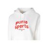 Puma Sports Lifestyle Series Letter Print Hooded Long Sleeve Sweatshirt Women sweatshirt White 625306-65