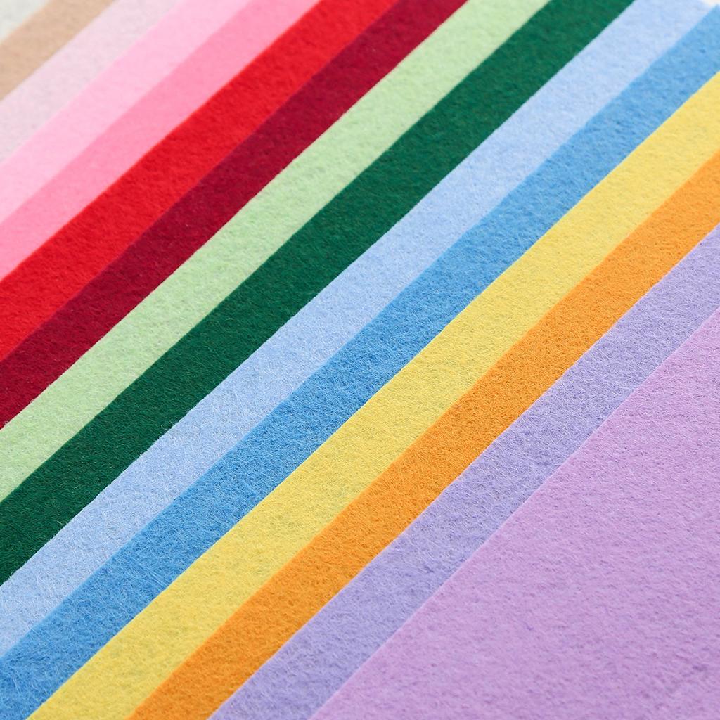 1mm Non-Woven Fabric Mixed Color DIY Handmade Paper Cutting Felt Cloth For Kindergarten Scrapbooking Doll Home DecorationTJ10300