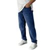 Herren-Stretch-Jeans, Jeans für Herren, Baggy-Jeans mit geradem Bein, modische Komfort-Taille, lockere Hose