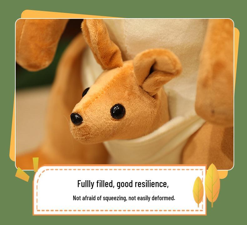 Cross-border Mother-Baby Kangaroo Plush Toy Cartoon Parent-Child Simulation Doll