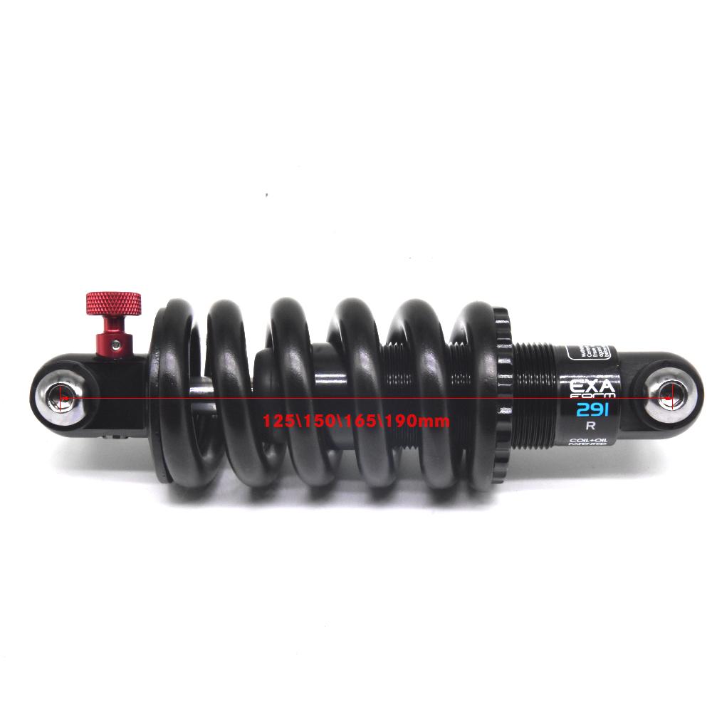EXA Form Hinterradstoßdämpfer 291 R verstellbare Federbein Feder KS Downhill MTB Fahrrad 125 150 165 190 mm Elektroroller