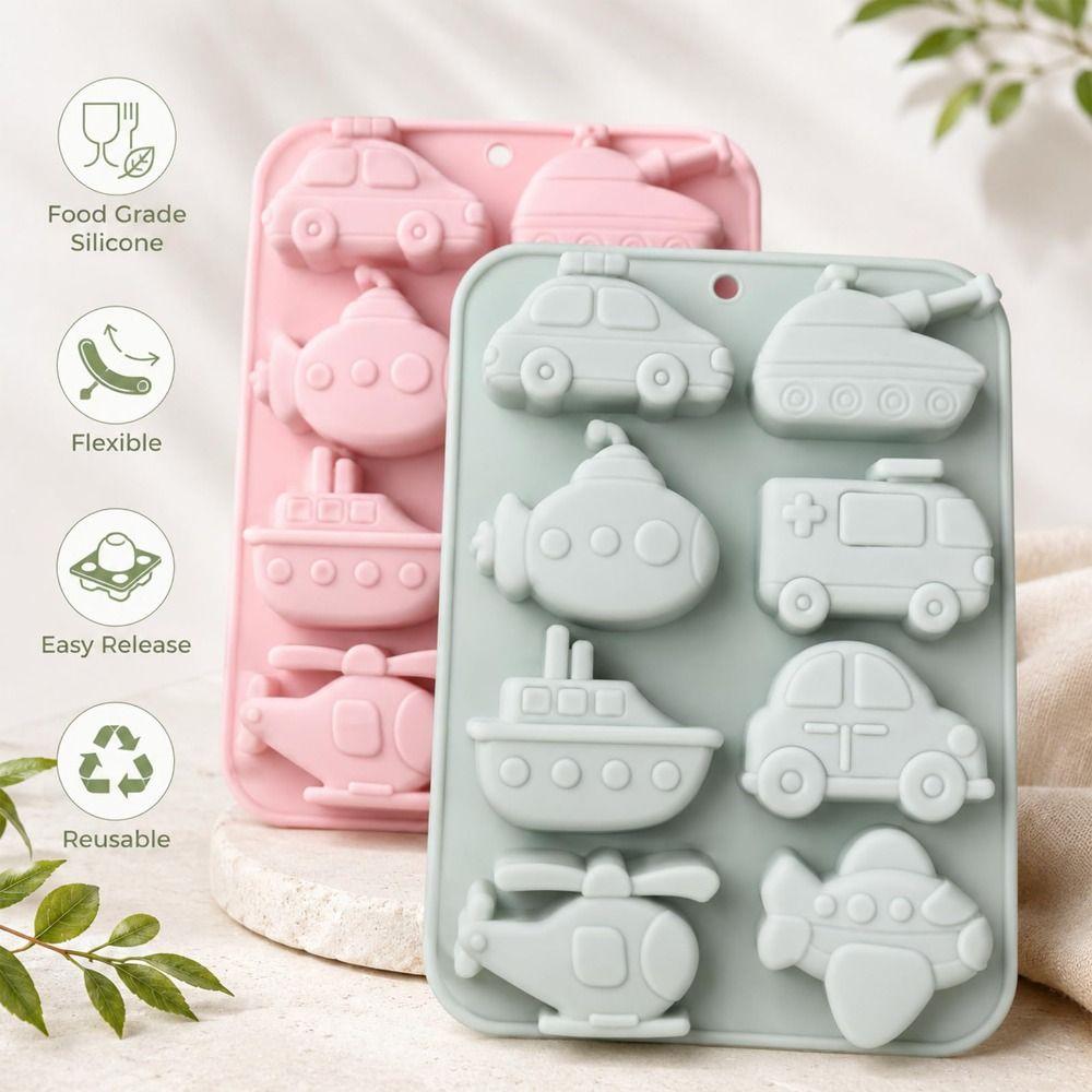 Transportation Theme Mousse Cake Mold Reusable Baking Mould New Chocolate Dessert Mold  DIY Baking