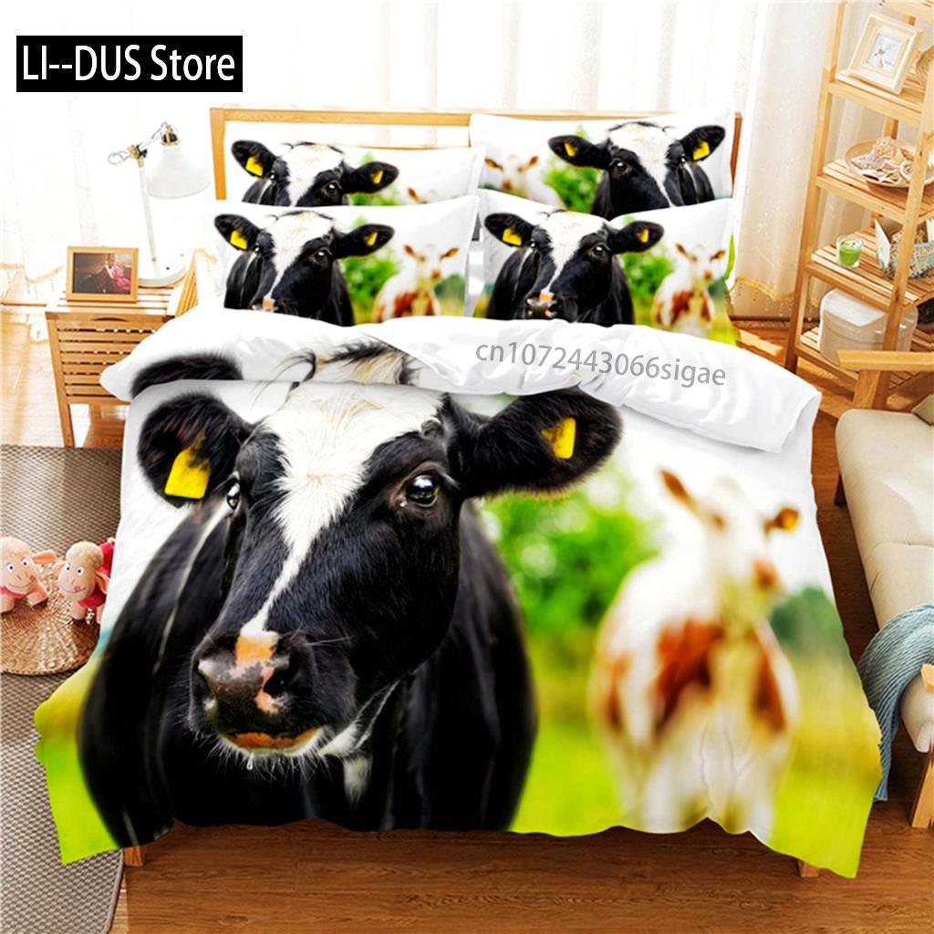 Blue Sky Cow Bedding Set Duvet Cover Set 3d Bedding Digital Printing Queen Size Bedding Set Fashion Design