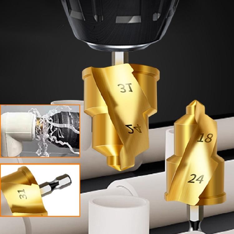 Lifting Stepped Drill Water Pipe Expansion Repair Drill Bit 20 25 32mm Multifunctional Hexagonal Shank Hole Opening