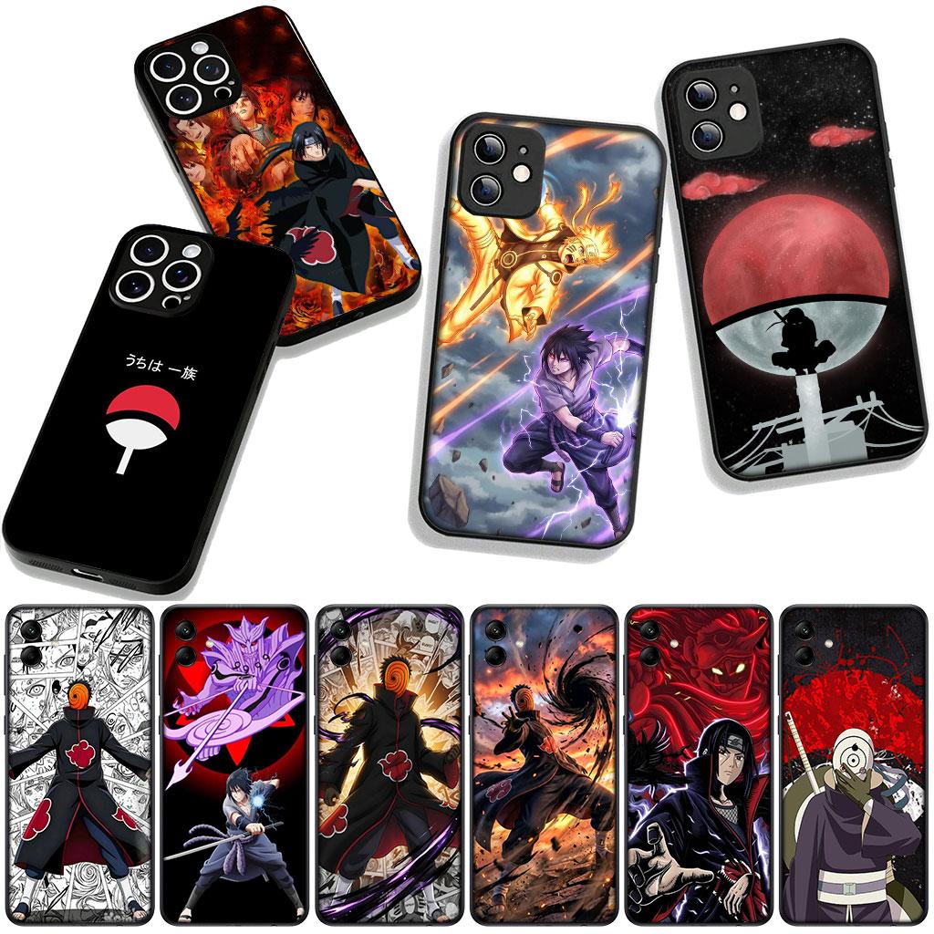Cover for Apple iPhone 16 15 14 Plus 13 12 Mini 17 Pro Max + ProMax 16E Air Phone Case Obito Sasuke Narutos Itachi Uchiha Tobi